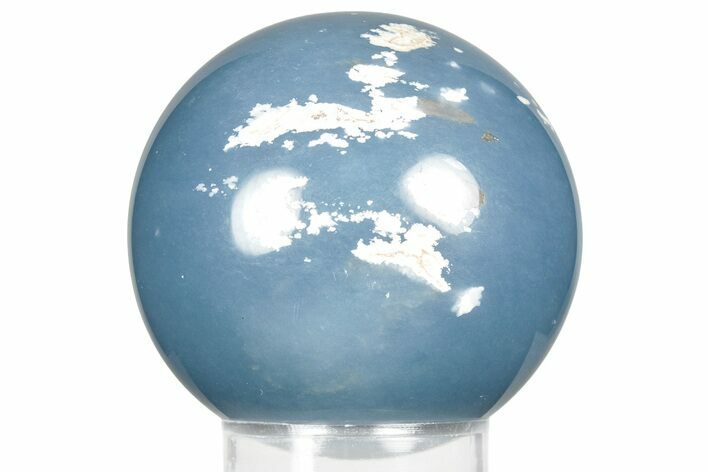 Polished Angelite (Blue Anhydrite) Sphere - India #359835
